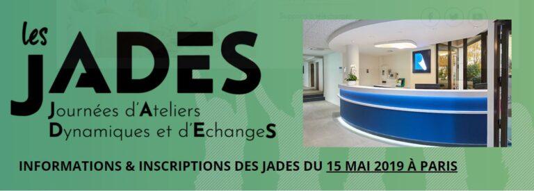 15 mai Journée de formation «  les Jades à l’Institut Rafaël »