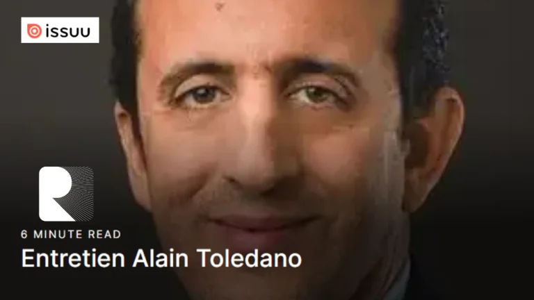 Entretien Dr Toledano et issuu.com &lsquo;la médecine doit repositionner le patient au centre&rsquo;