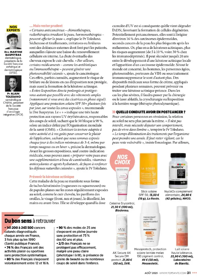 Top Santé Cancer et soleil 3